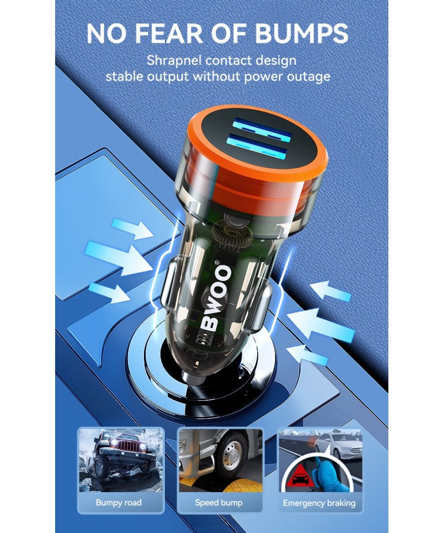 Chargeur Voiture USB-A - Entrée Universelle 12-24V