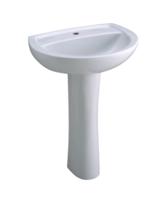 Ensemble Lavabo + Pied/ blanc