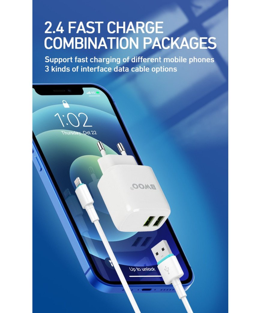Chargeur complet Micro USB BO-CDA60L