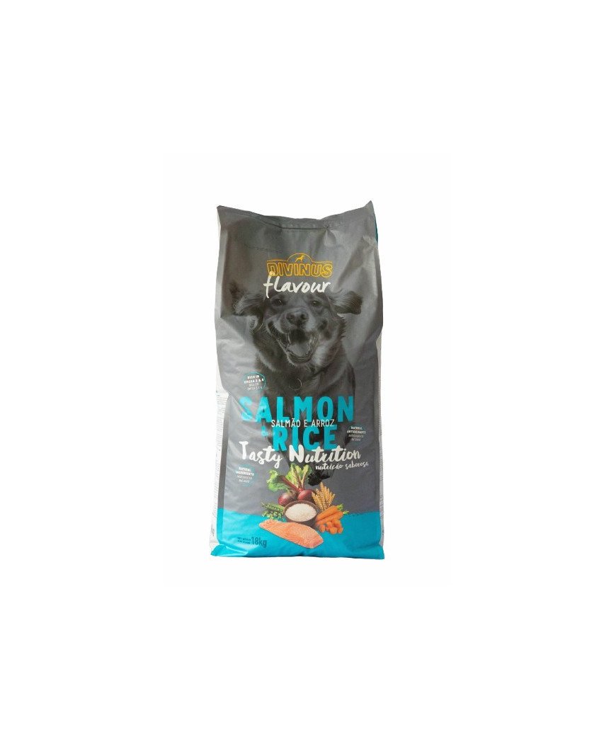 Divinus Flavour Salmon and Rice Dry Dog Food - 18 kg