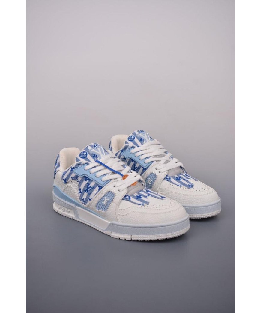 Chaussure Louis Vuitton - couleur blanc-bleu