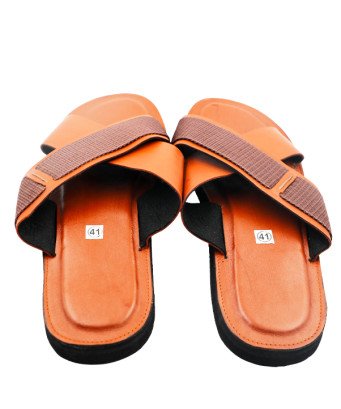 Sandales Artisanales Homme en Cuir / couleur marron en X