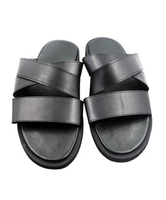 Sandales Artisanales Homme en Cuir / couleur noir