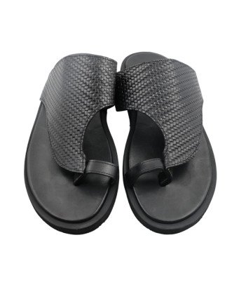 Sandales Artisanales Homme en Cuir / couleur noir