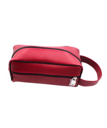 pochette en cuir / couleur rouge