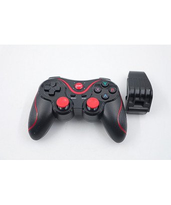 Manette De Jeu Pour Smartphone & PC - Bluetooth - Compatible Android/iOS/Win -Rouge Noir