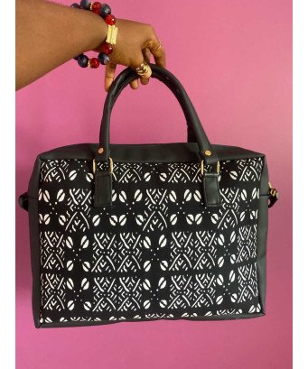 Sac Ordinateur tissu et pagne 