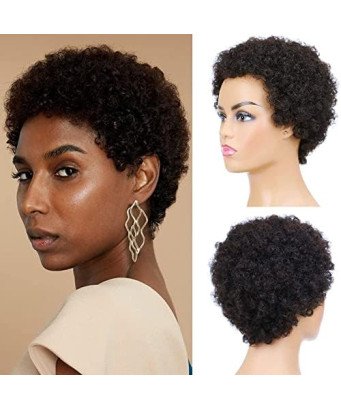 Perruques coupe afro/Lace Frontal/Naturelle