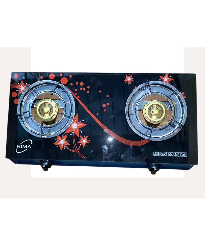 Gazinière 2 Feux Vitré Automatique/Rima