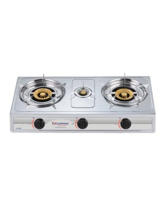 Gazinière 3 Feux Inox Automatique-Millenium