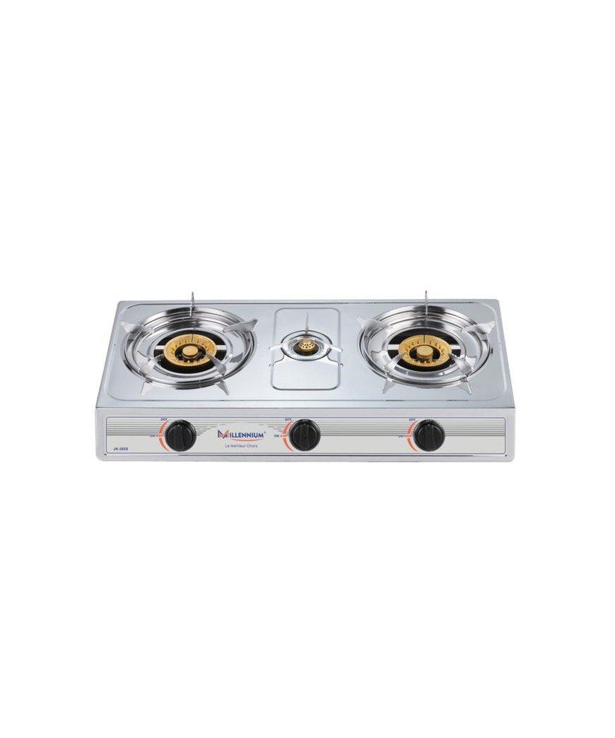 Gazinière 3 Feux Inox Automatique-Millenium