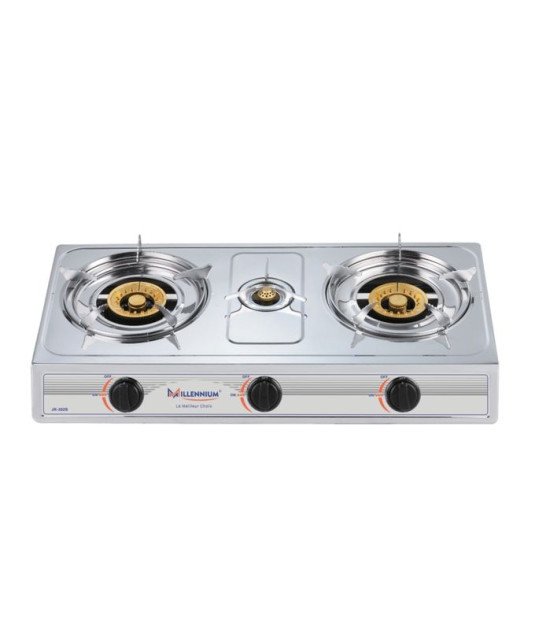 Gazinière 3 Feux Inox Automatique-Millenium