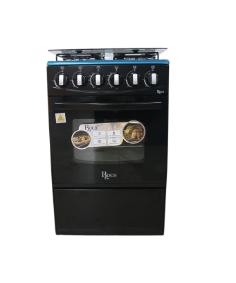 Gazinière Roch/50*50/Noir avec plateau inox / Automatique
