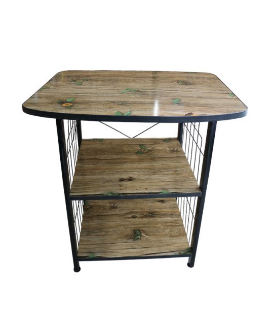 Table étagère avec côté grille