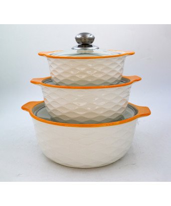 Soupière en porcelaine 3 pièces