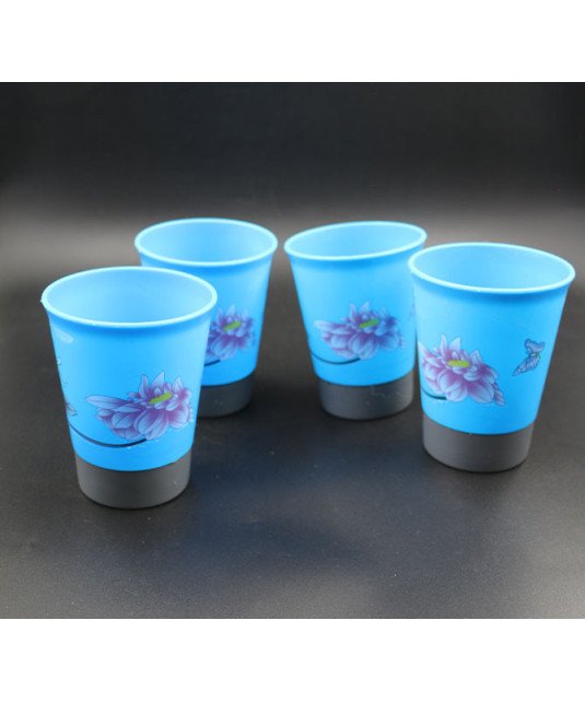 KIT de table carafe, plateau, 4 gobelets en plastique