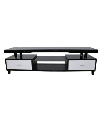 Table TV luxury Noire et blanche 1,6m de longeur