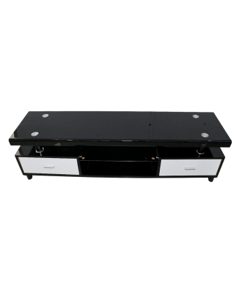 Table TV luxury Noire et blanche 1,6m de longeur