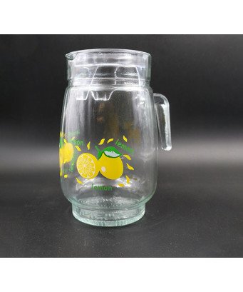 Carafe vitrée à eau et ses verres /set de 7 pièces