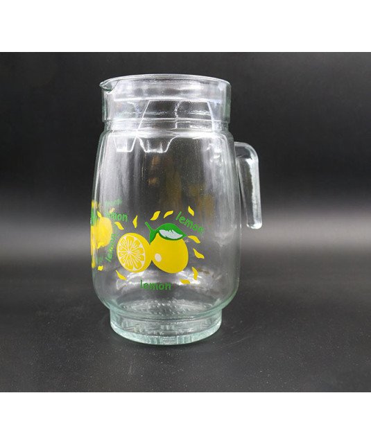 Carafe vitrée à eau et ses verres /set de 7 pièces