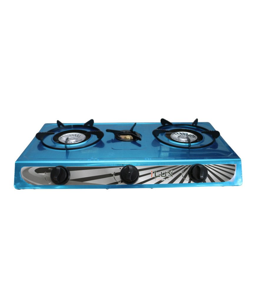 Cette table de cuisson à 3 brûleurs est conçue avec un cadre en acier inoxydable, ce qui lui confère une finition élégante et lu