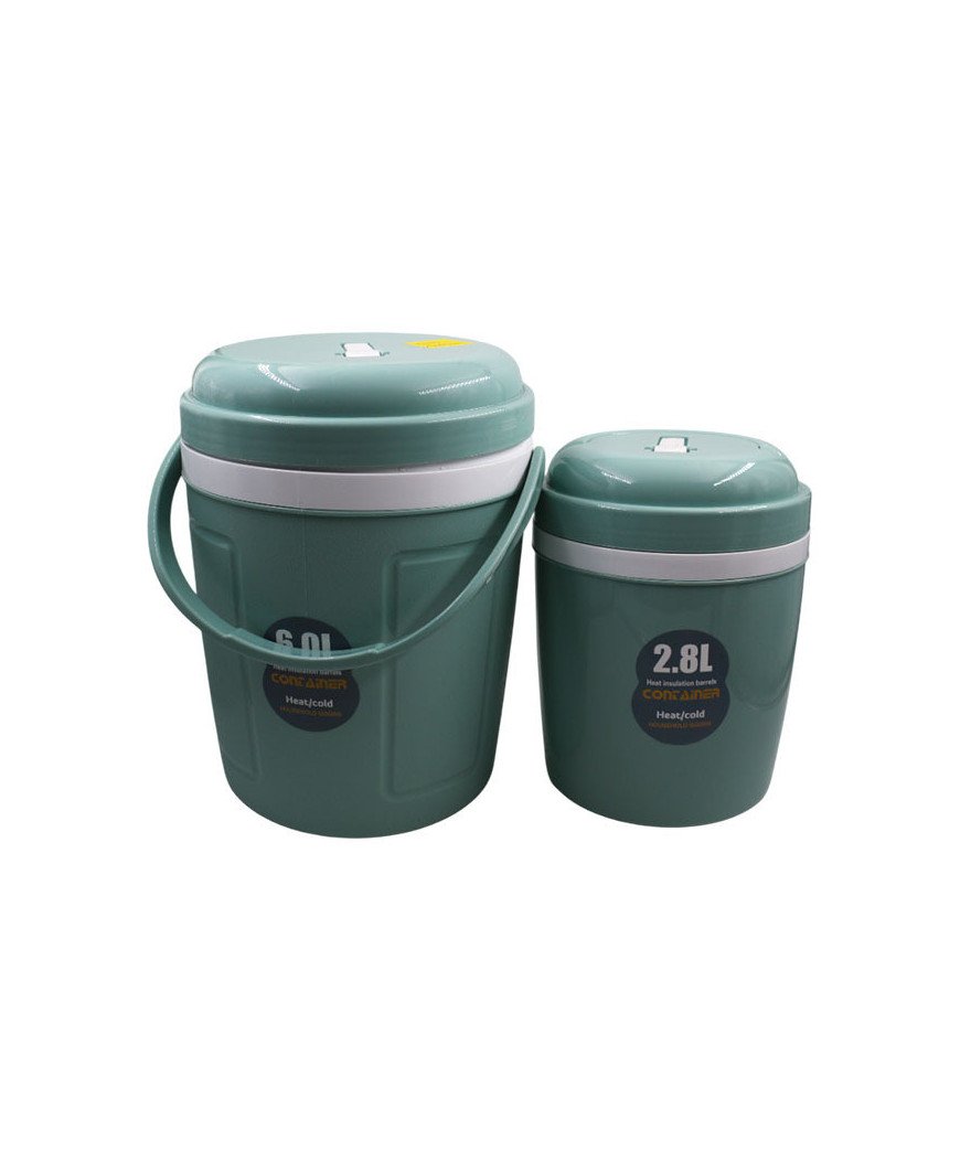 Set de 2 lot de glacière en plastic résistant/6Let 2.8L