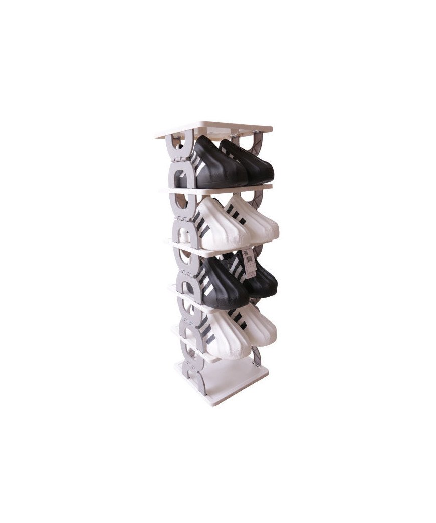 Etagère de chaussure en plastique résistant x6