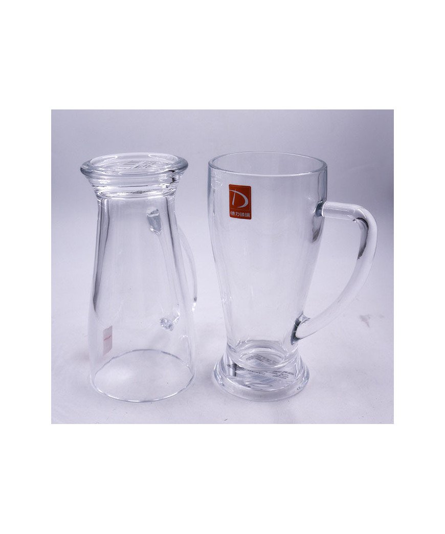 Verre avec poignée/ Mugs chopes de bière, 650 mL