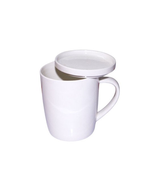 Tasse a café/Tasse a thé en ceramique  avec couvercle  /avec manche 04 /600ml