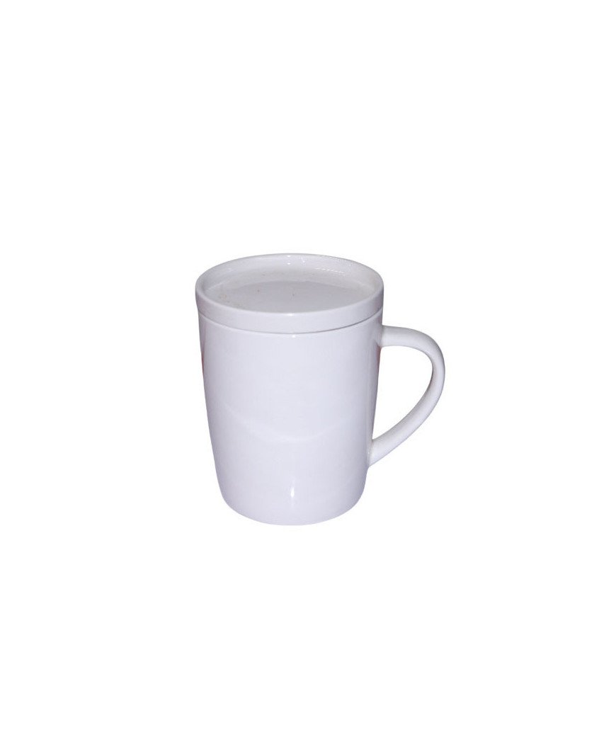 Tasse a café/Tasse a thé en ceramique avec couvercle /avec manche 04 /600ml