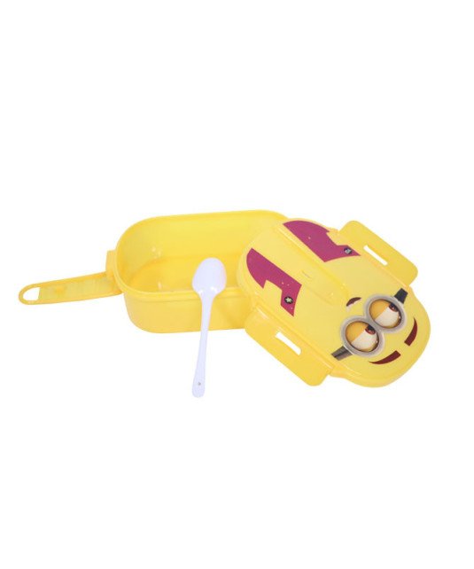Set Déjeuner pour L'école-Minions - Lavable au Lave-vaisselle et Sans BPA - 300 ml + 750 ml -