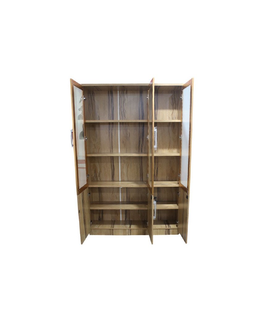 Armoire Bureau 3 battants /Marron  vitré /Ar2