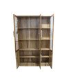 Armoire Bureau 3 battants /Marron  vitré /Ar2