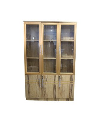 Armoire Bureau 3 battants /Marron  vitré /Ar2