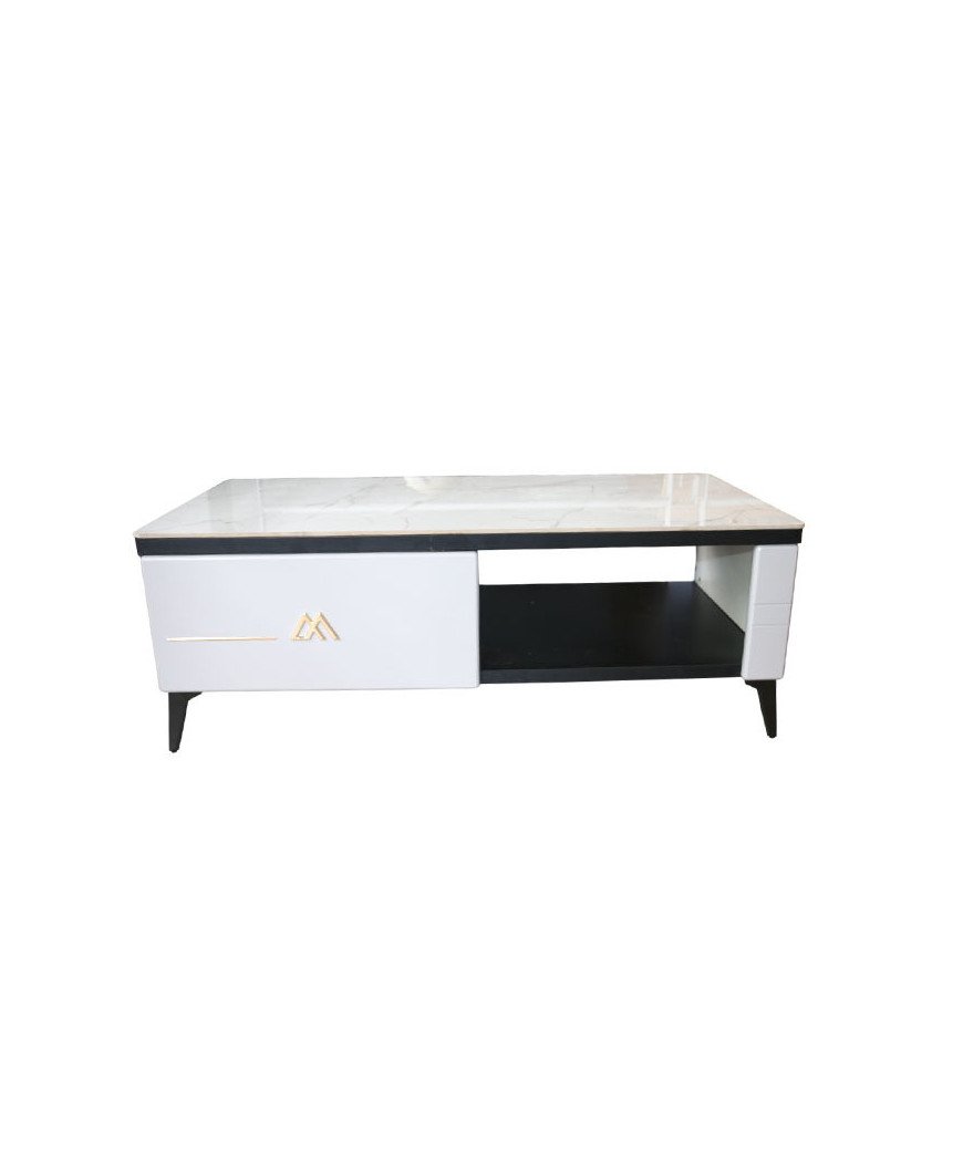 Table TV en bois avec marbre/TV2