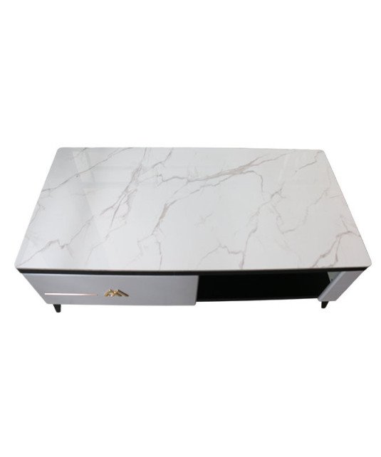 Table TV en bois avec marbre/TV2