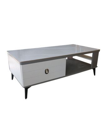 Table TV en bois avec marbre/TV1