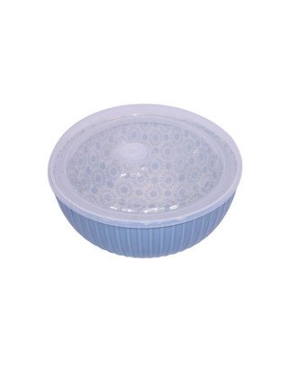 Bol cassable coloré avec couvercle plastique /1L