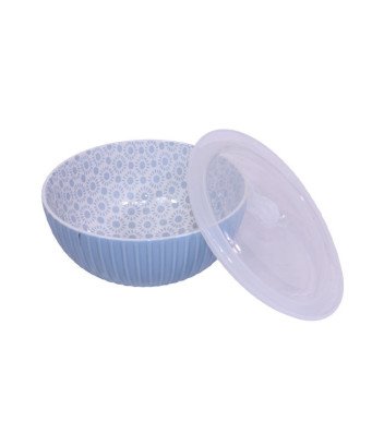 Bol cassable coloré avec couvercle plastique /1L