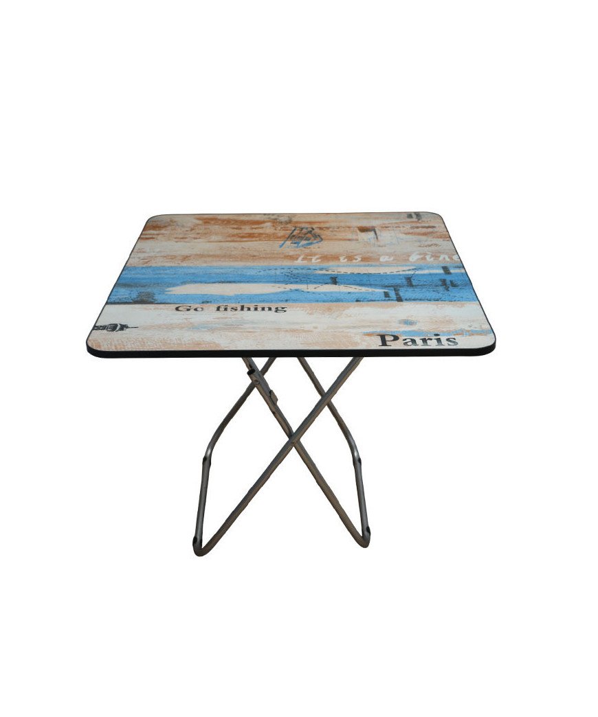 Table en bois carré pliable /80*80cm