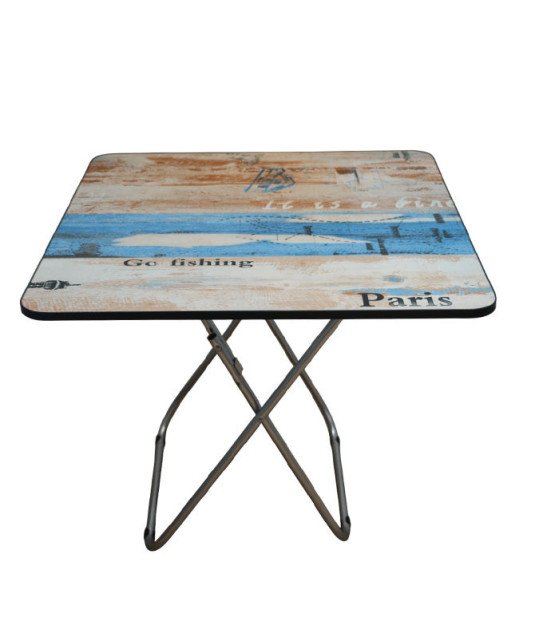 Table en bois carré pliable /80*80cm