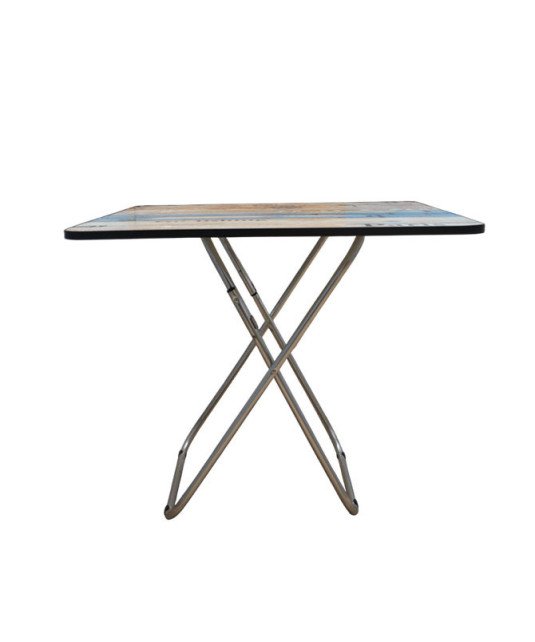 Table en bois carré pliable /80*80cm