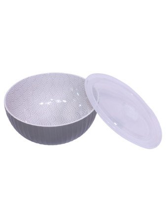 Bol cassable coloré avec couvercle plastique /1L