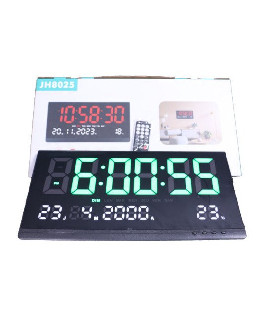 Horloge numérique  réglable /48*25*25cm avec  télécommande