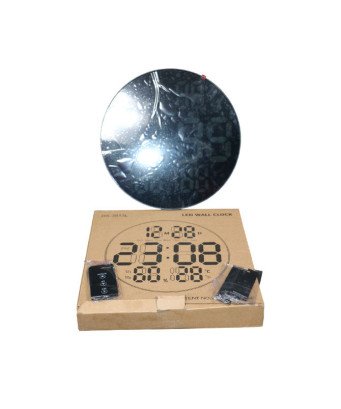 Horloge numérique réglable rond /26*26cm avec télécomande