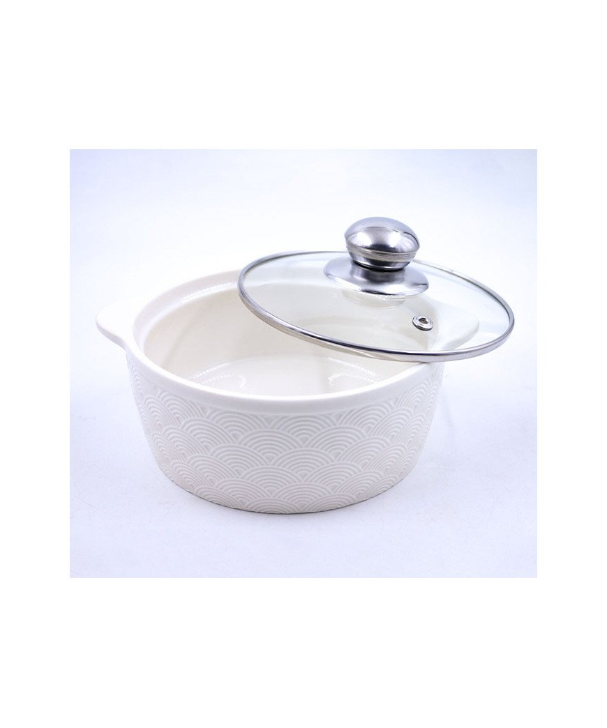 Lot de 3 soupière cassable avec couvercle vitré