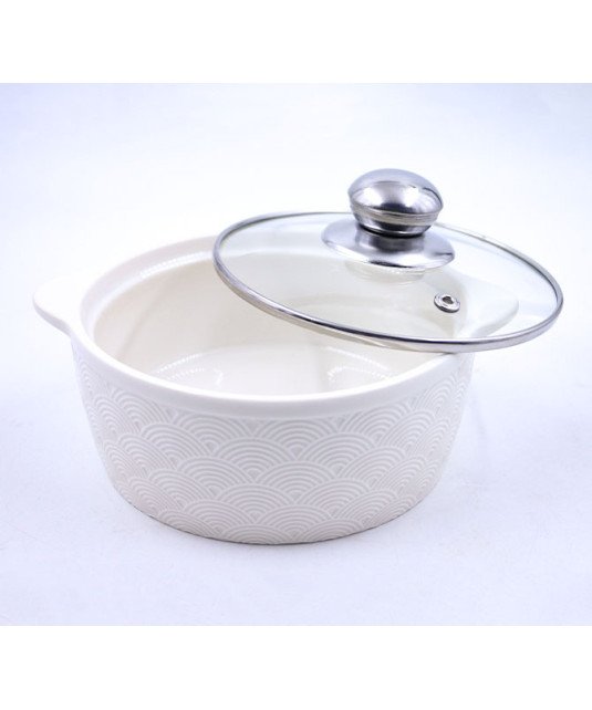 Lot de 3 soupière cassable avec couvercle vitré