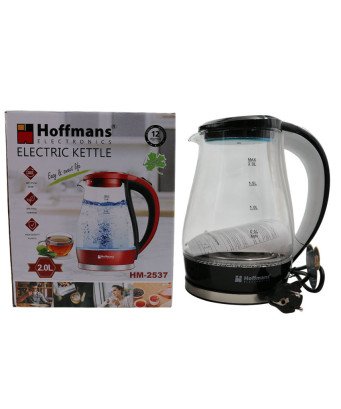 Bouilloire électrique vitré /Hoffmans /2L/2000W