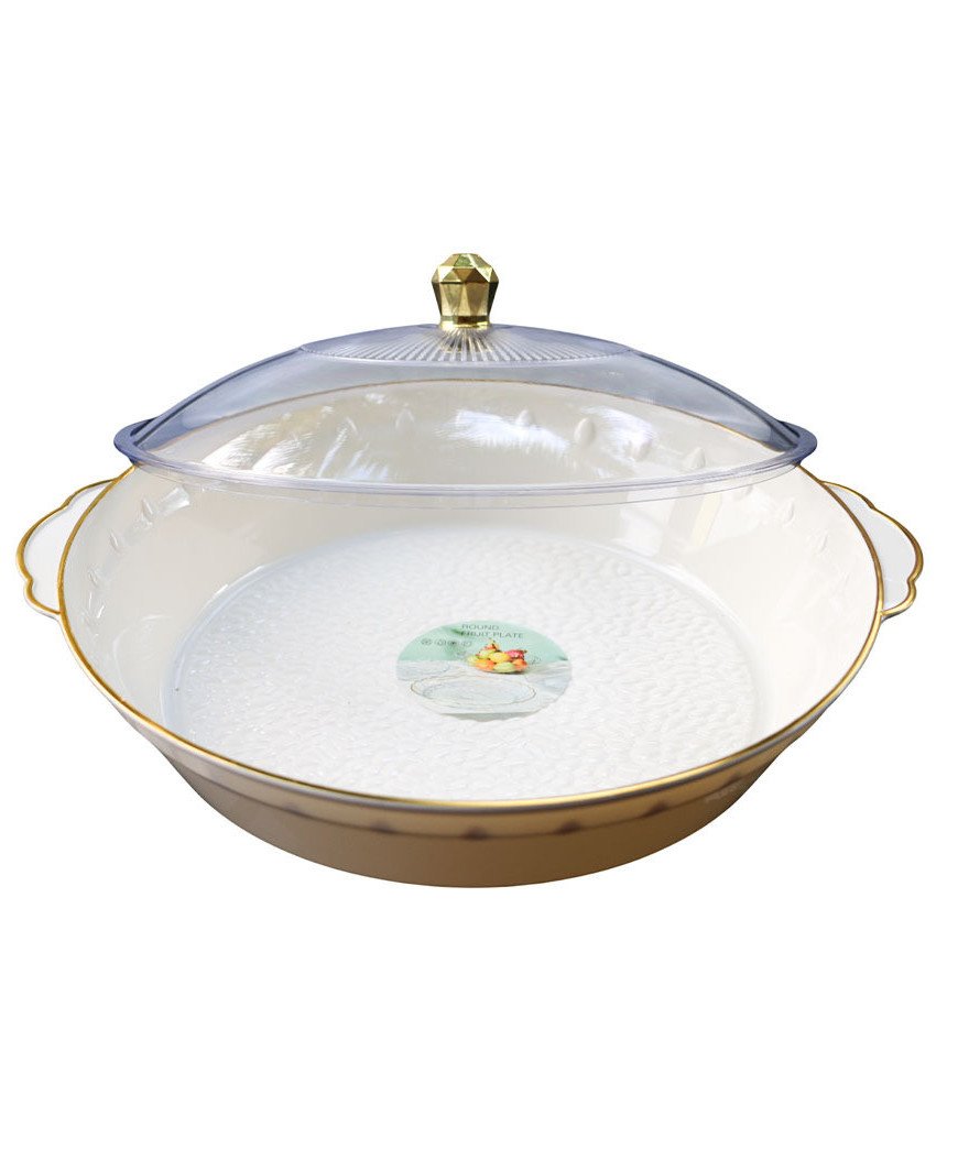 Plateau à friandises avec couvercle/39*39*8cm