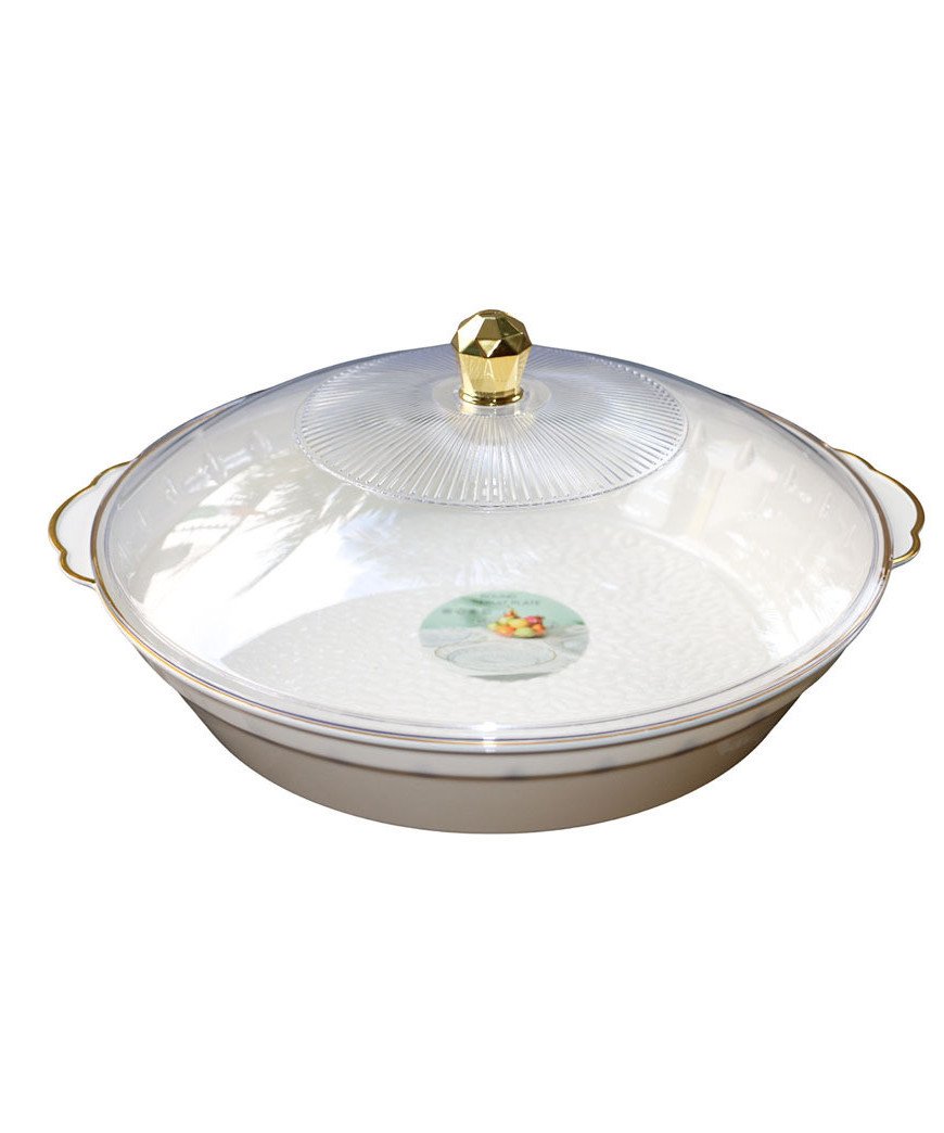 Plateau à friandises avec couvercle/39*39*8cm